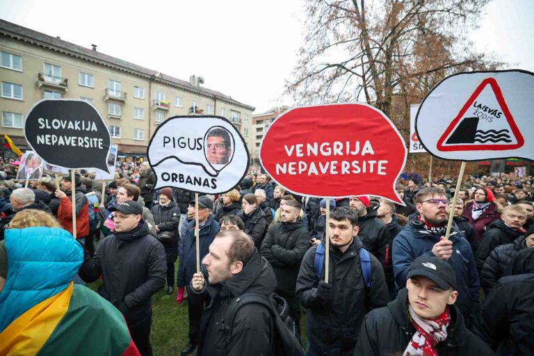 Protest w obronie wolności mediów na Litwie. Politycy zareagowali natychmiast. „Wydarzenia ujawniły kryzys…”