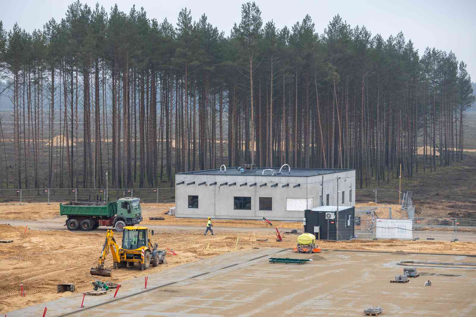 Budownictwo poligonu.