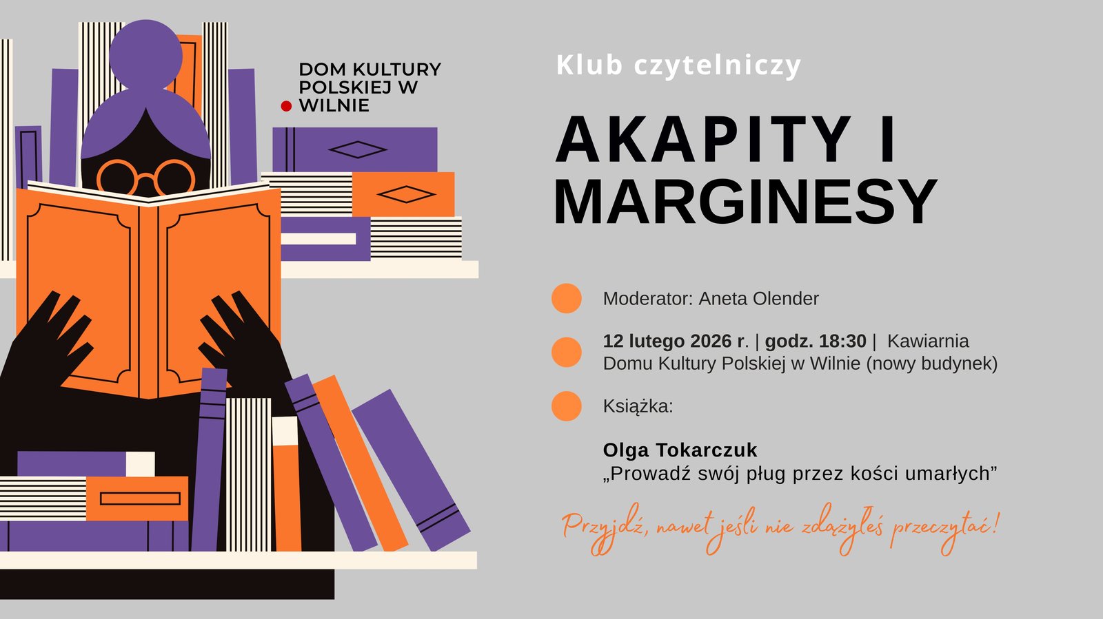 kult-Ksiazka-2026-01-27-PORTAL Afisz: „Akapity i Marginesy” rusza Klub czytelniczy.