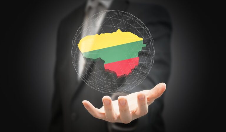 Litwa we fladze państwowej.