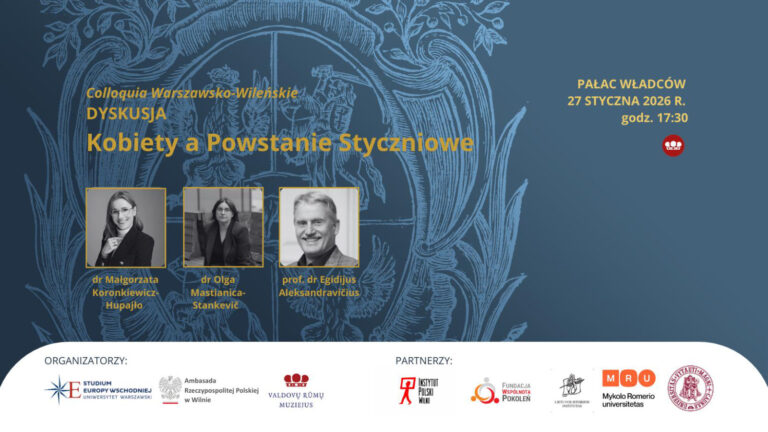 Dyskusja „Kobiety a Powstanie Styczniowe” w Pałacu Władców w Wilnie