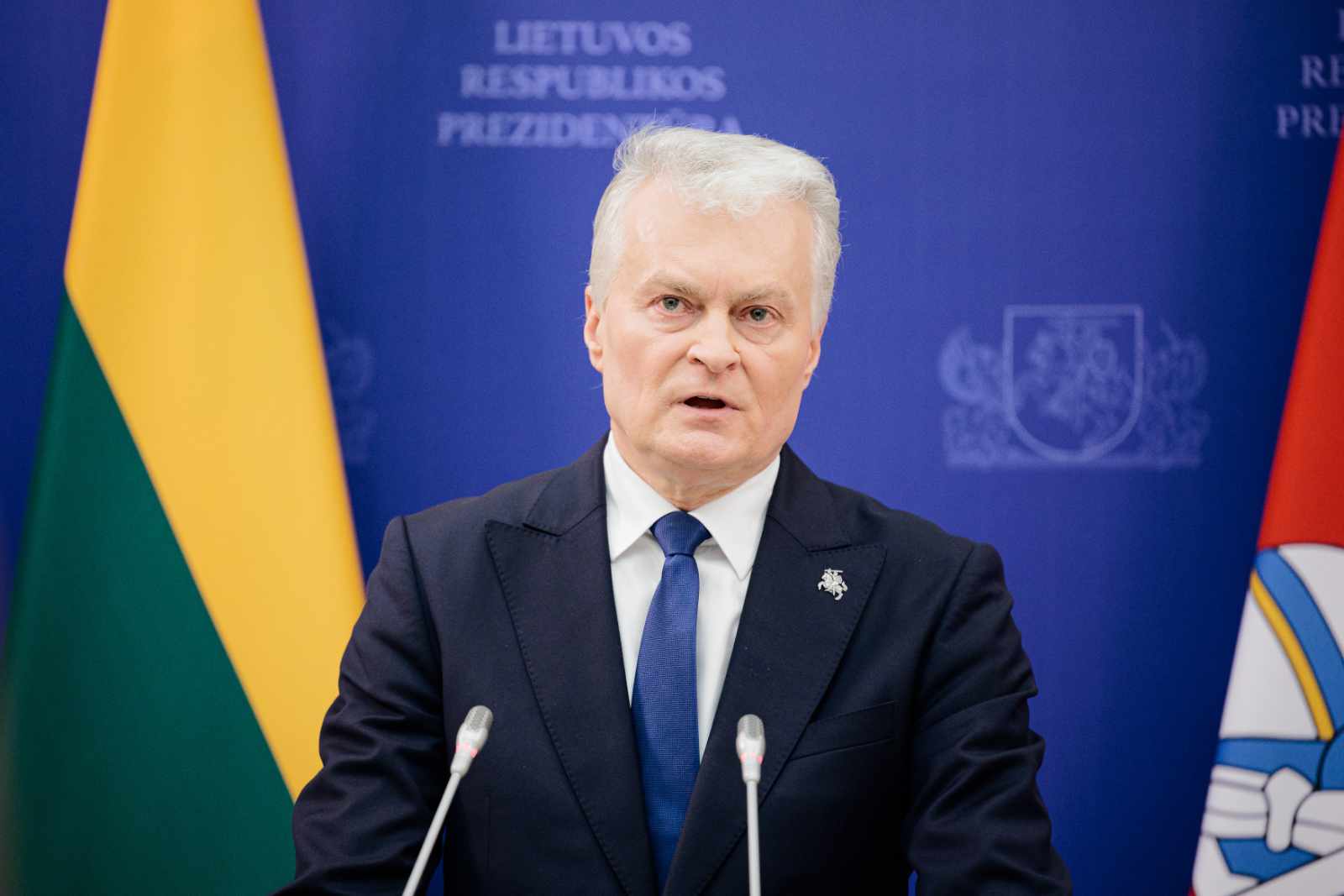 ELTA6188945 Vilnius, 2026 m. vasario 19 d. (ELTA). Komentarai Prezidentūroje po susitikimo užsienio politikos ir saugumo tema. 2026.02.19 15:14:07. Josvydas Elinskas (ELTA)