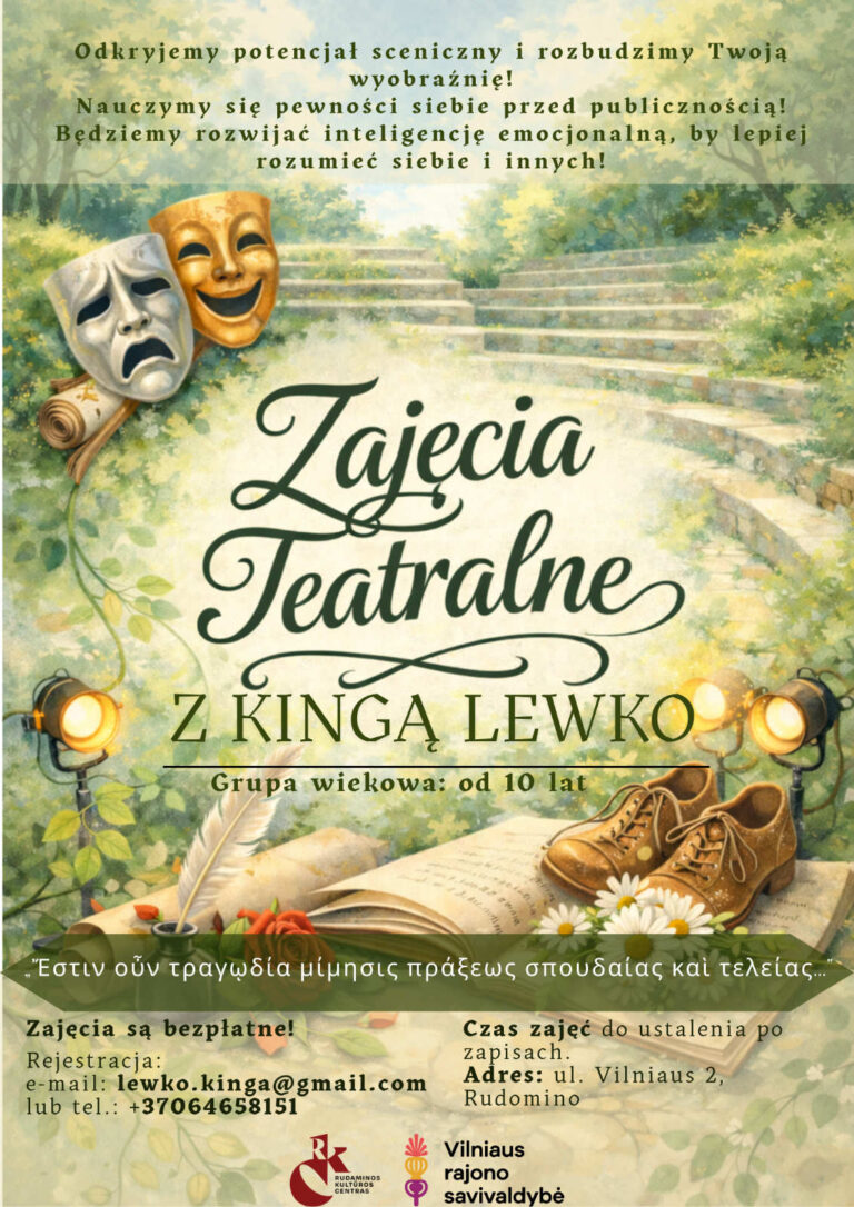 Afisz zajęć teatralnych!