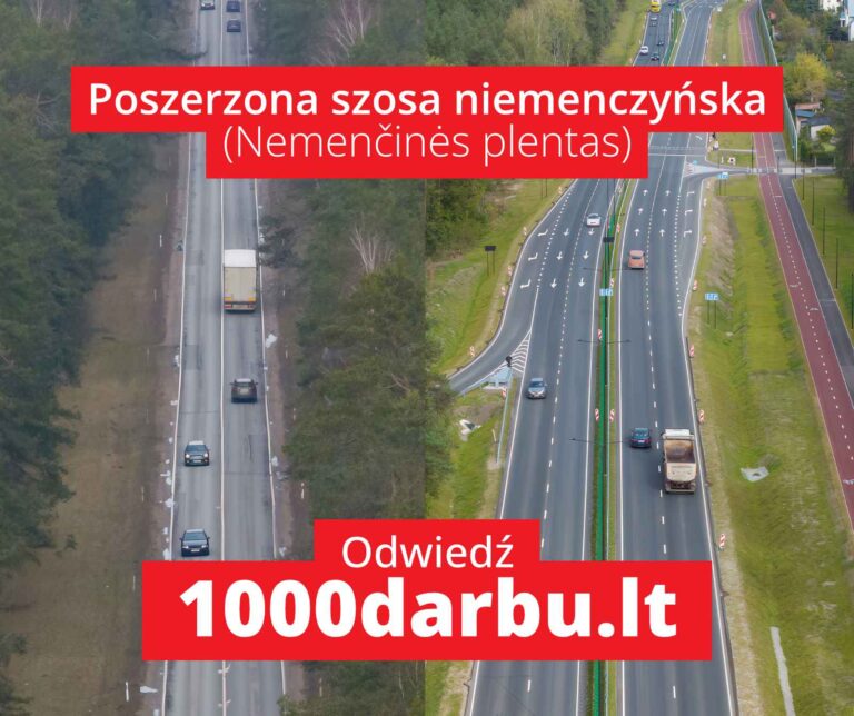 Poszerzona szosa niemenczyńska.