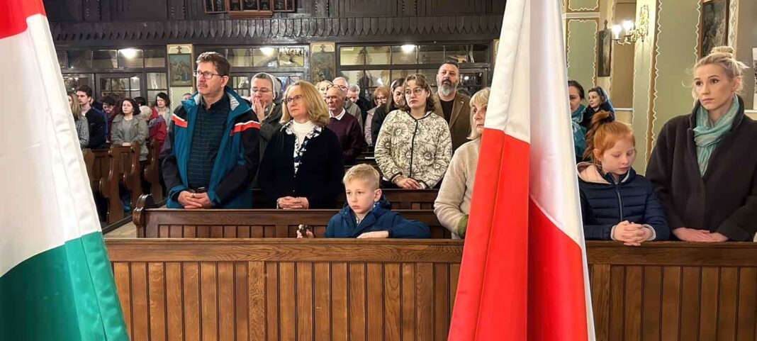 W czasie tegorocznych Dni Polsko-Węgierskich (22 marca 2026) w Polskim Kościele pw. NMP Wspomożycielki Wiernych w Budapeszcie.
