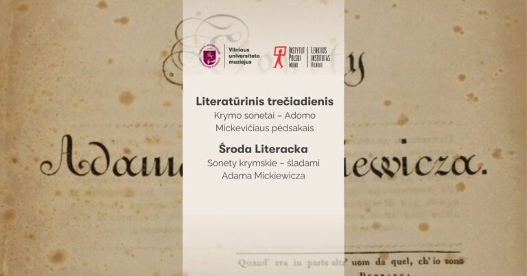 Afisz koncertu „Sonety krymskie – śladami Adama Mickiewicza”.