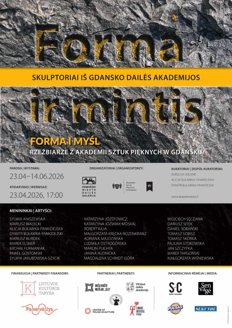 Afisz wystawy „Forma i myśl”.