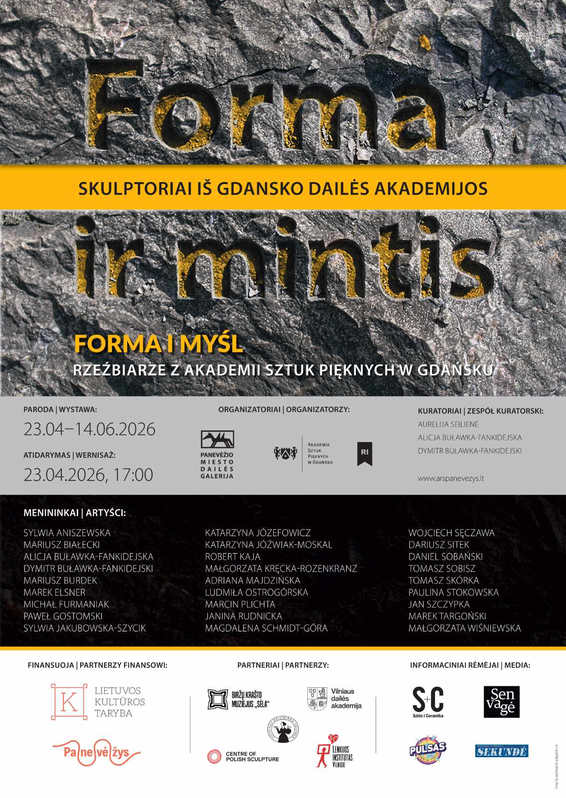 Afisz wystawy „Forma i myśl”.