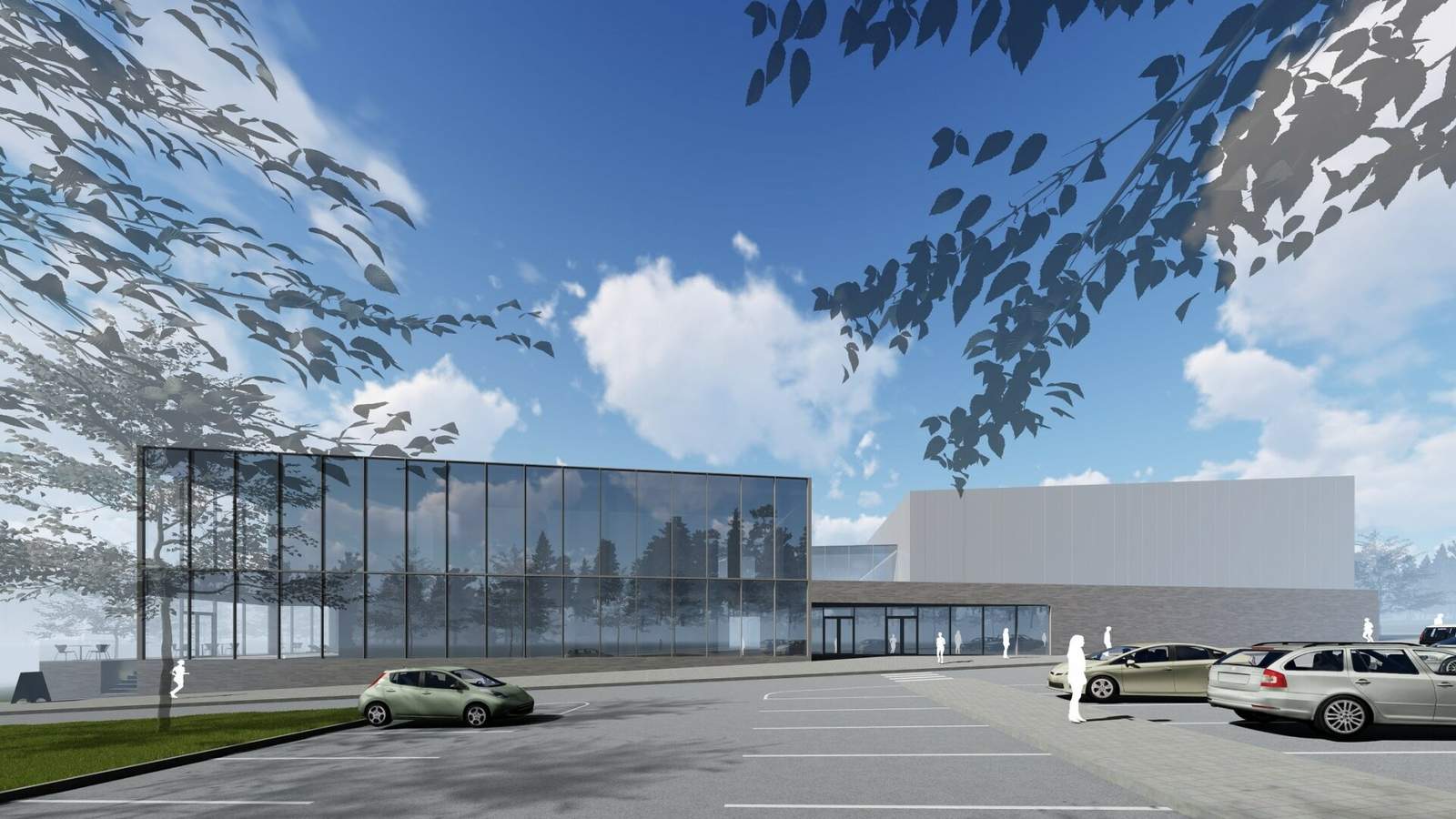 Samorzad-2026-04-14-PORTAL Wizualizacja nowego kompleksu w Niemenczynie przygotowana przez spółkę „Tiksli forma”.