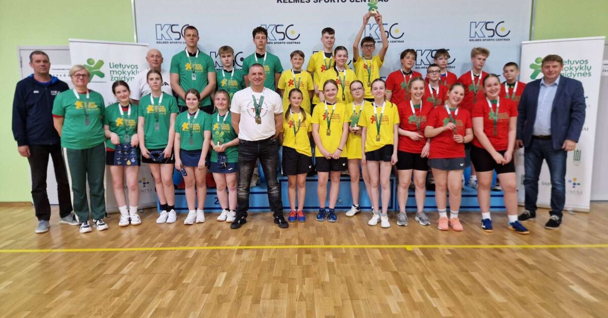 Tenisiści stołowi z Gimnazjum w Mickunach znów najlepsi w kraju