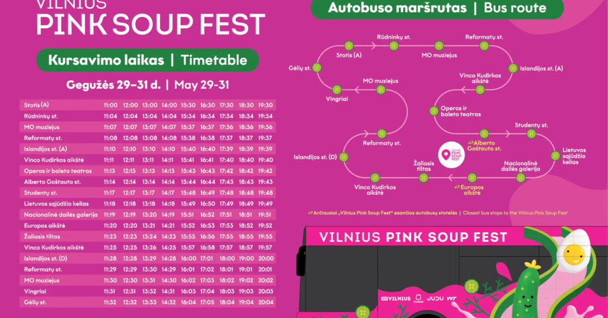 Vilnius Pink Soup Fest 2026. Wilno szykuje się na różowy chłodnikowy weekend