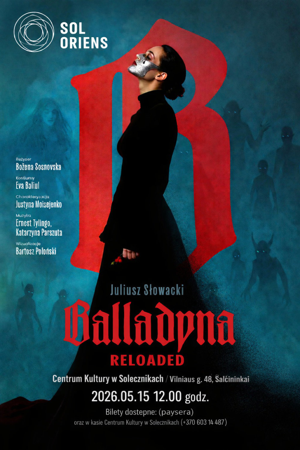 Afisz: „»Balladyna Reloaded« — electro musical w Solecznikach”.