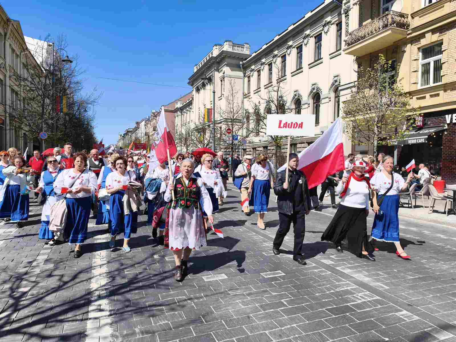 Podczas Parady Polskości 2026 w Wilnie.