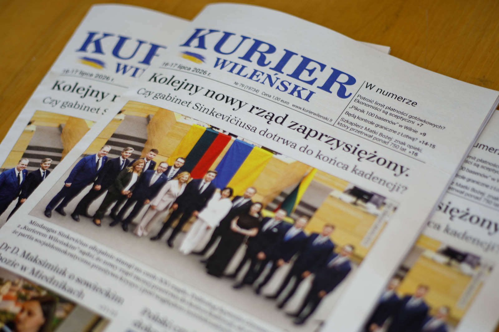 Wydanie codzienne dziennika „Kurier Wileński”.