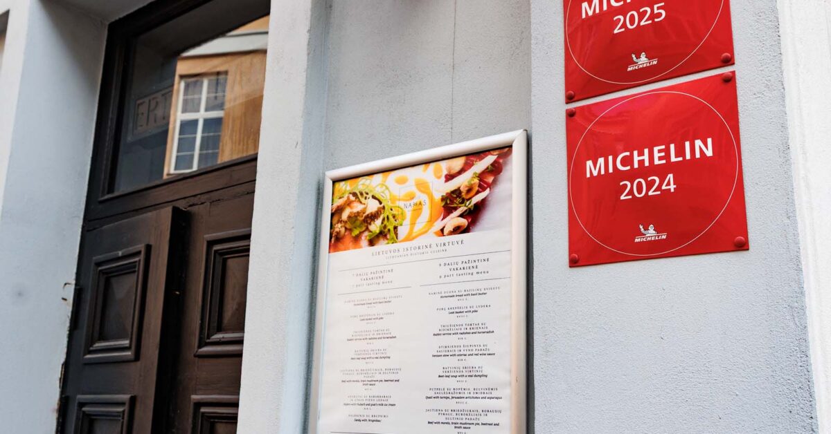 Kolacja warta podróży. Trzecie wydanie przewodnika Michelin wyciąga z Wilna