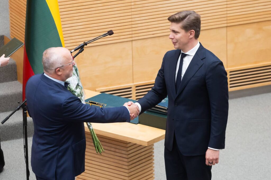 Mindaugas Sinkevičius i Juozas Olekas.