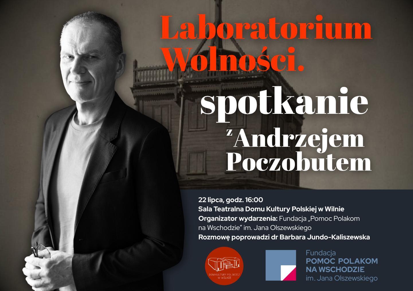 spotkanie DKP kwadrat-PORTAL Afisz o spotkaniu Z Andrzejem Poczobutem.