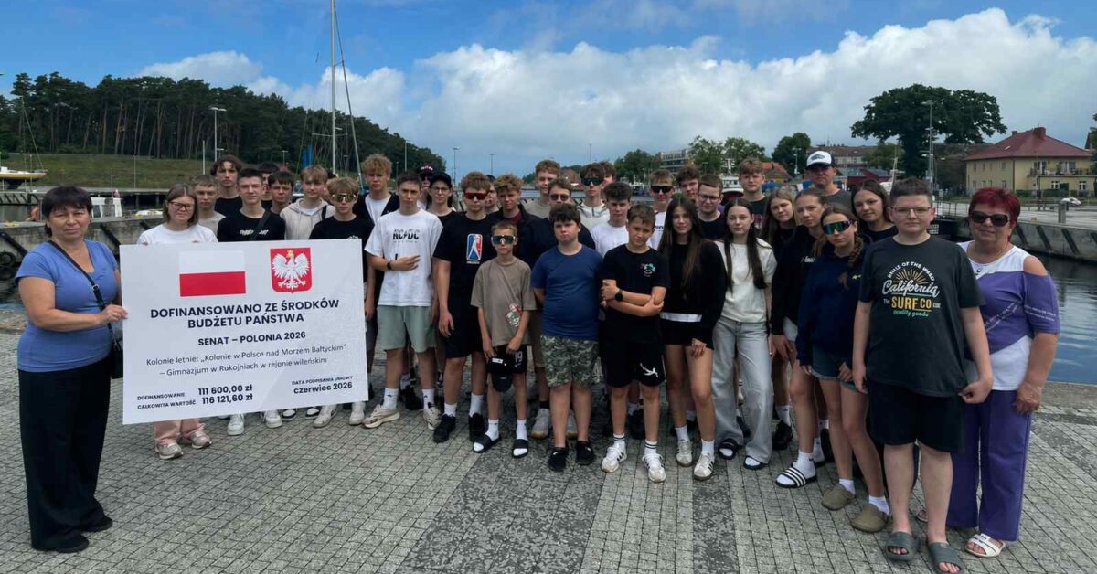 Uczniowie z Rukojń w projekcie łączącym edukację i aktywny wypoczynek w Mrzeżynie