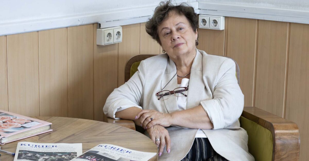 Dr hab. Anna Stankiewicz z Dyneburga gościem redakcji „Kuriera Wileńskiego”