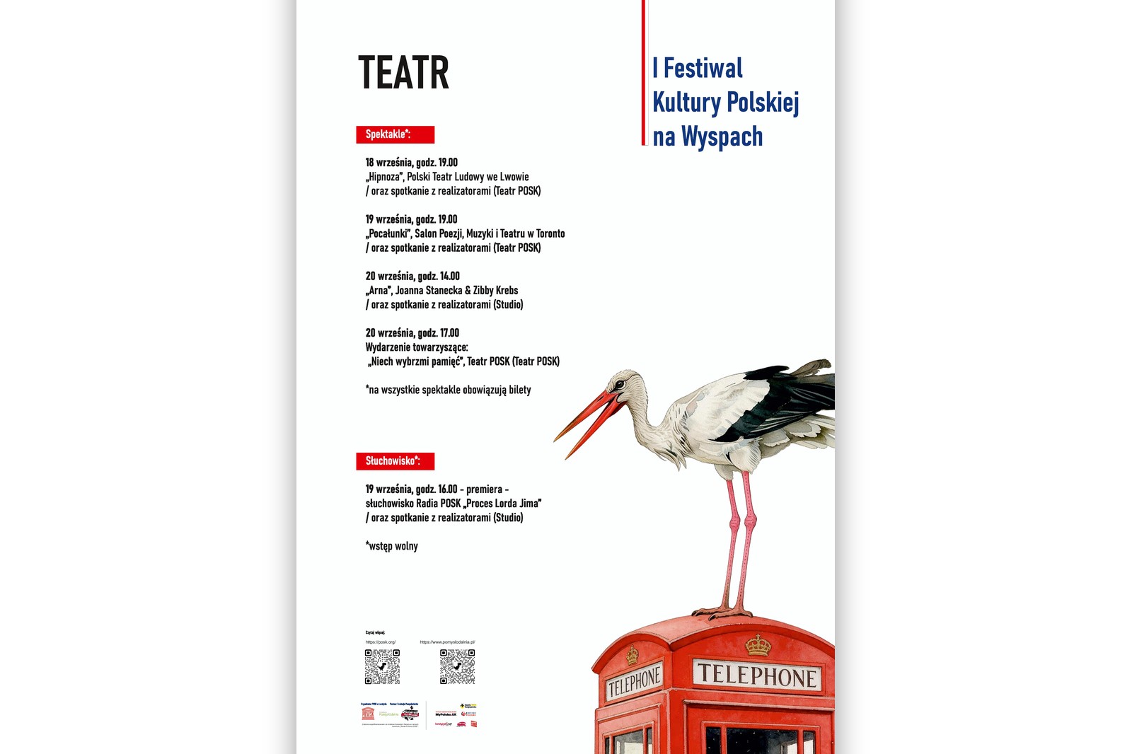 KULT-festiwal-2026-08-27-3-PORTAL Afisz programu I Festiwalu Kultury Polskiej na Wyspach. Premiera słuchowiska, teatr i kino w POSK-u.