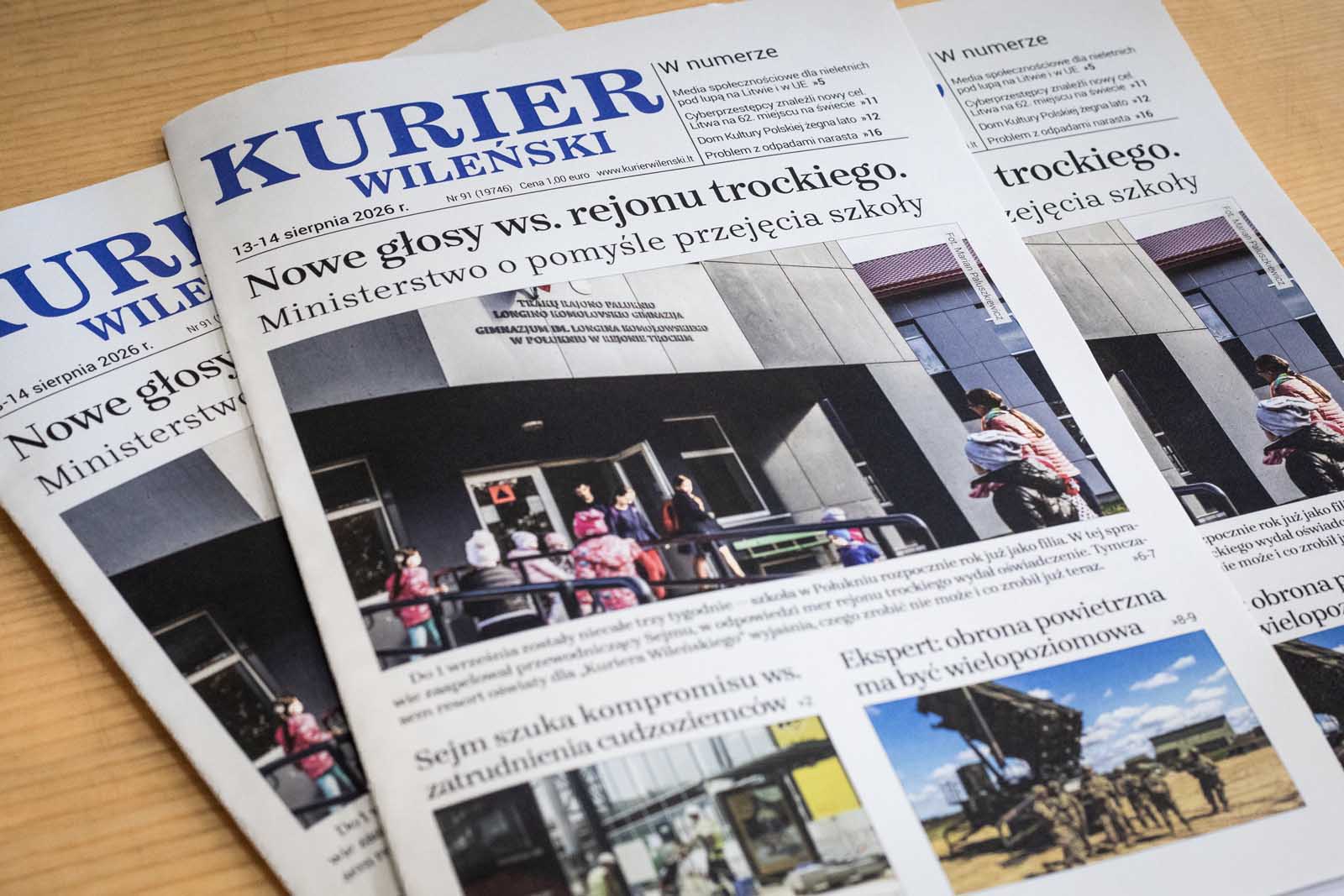 Wydanie codzienne dziennika „Kurier Wileński”.