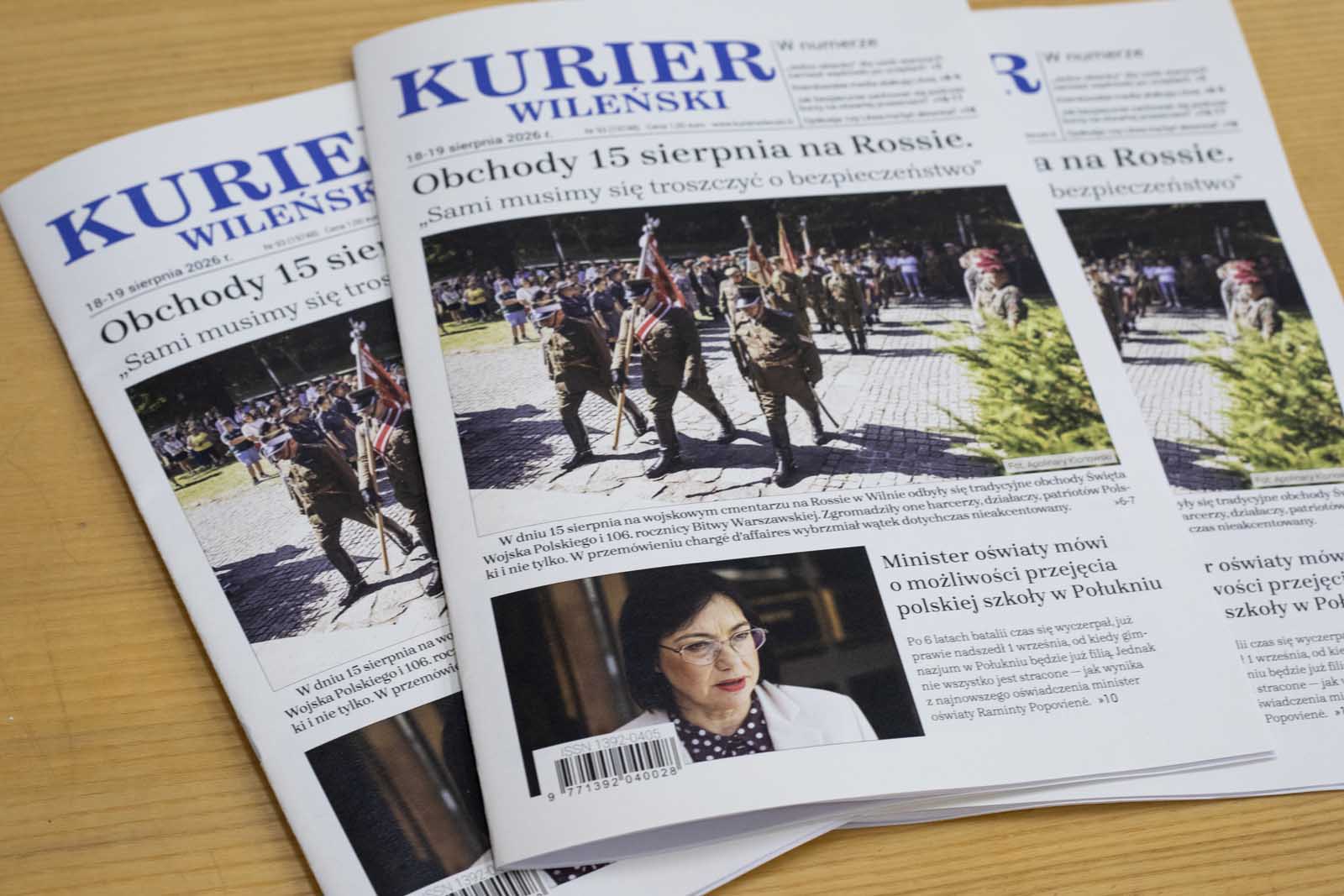 Wydanie codzienne dziennika „Kurier Wileński”.