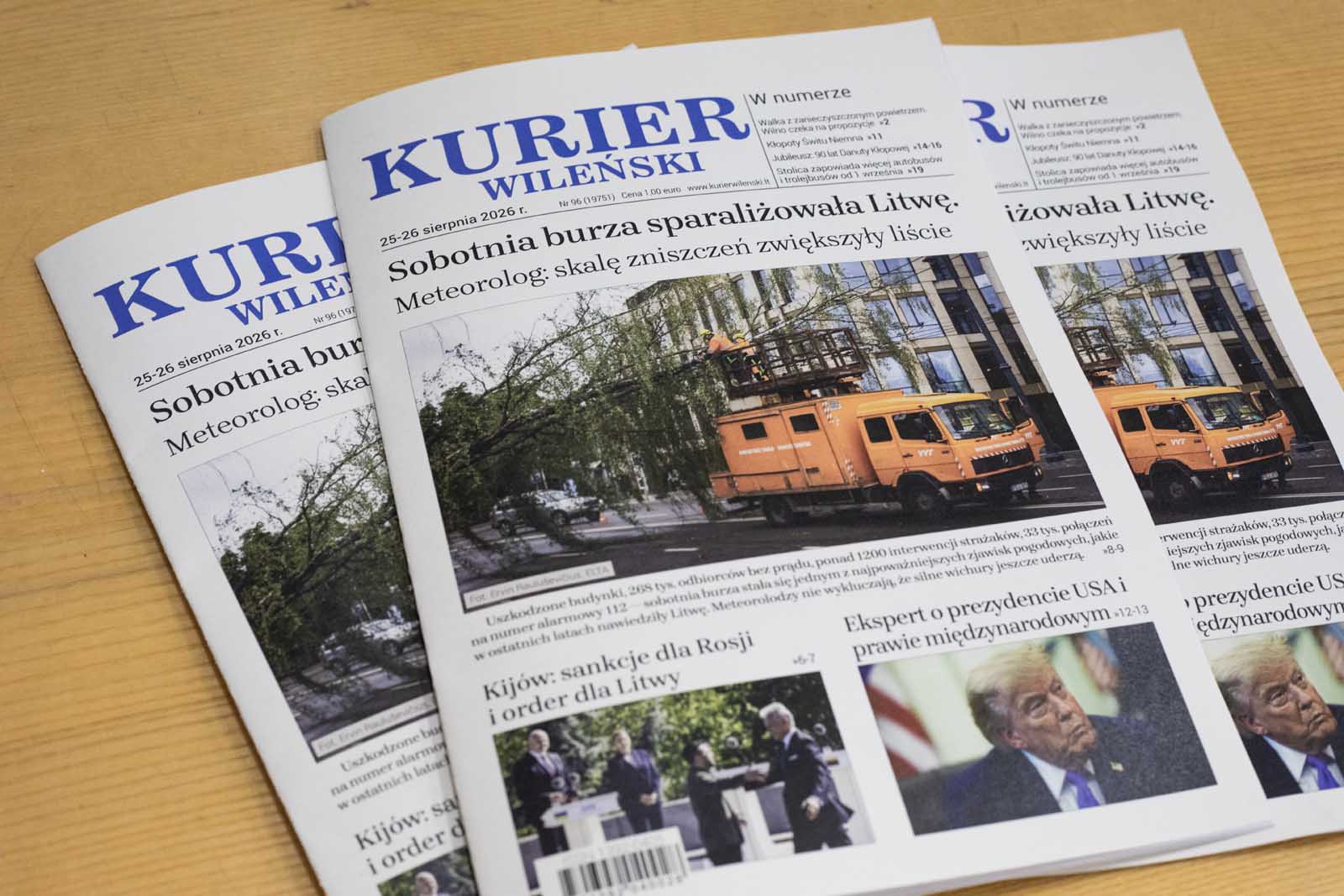 Wydanie codzienne dziennika „Kurier Wileński”.