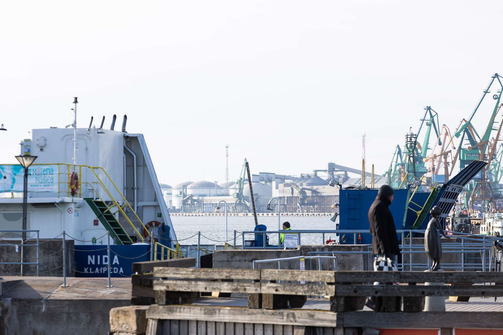 Port w Kłajpedzie.