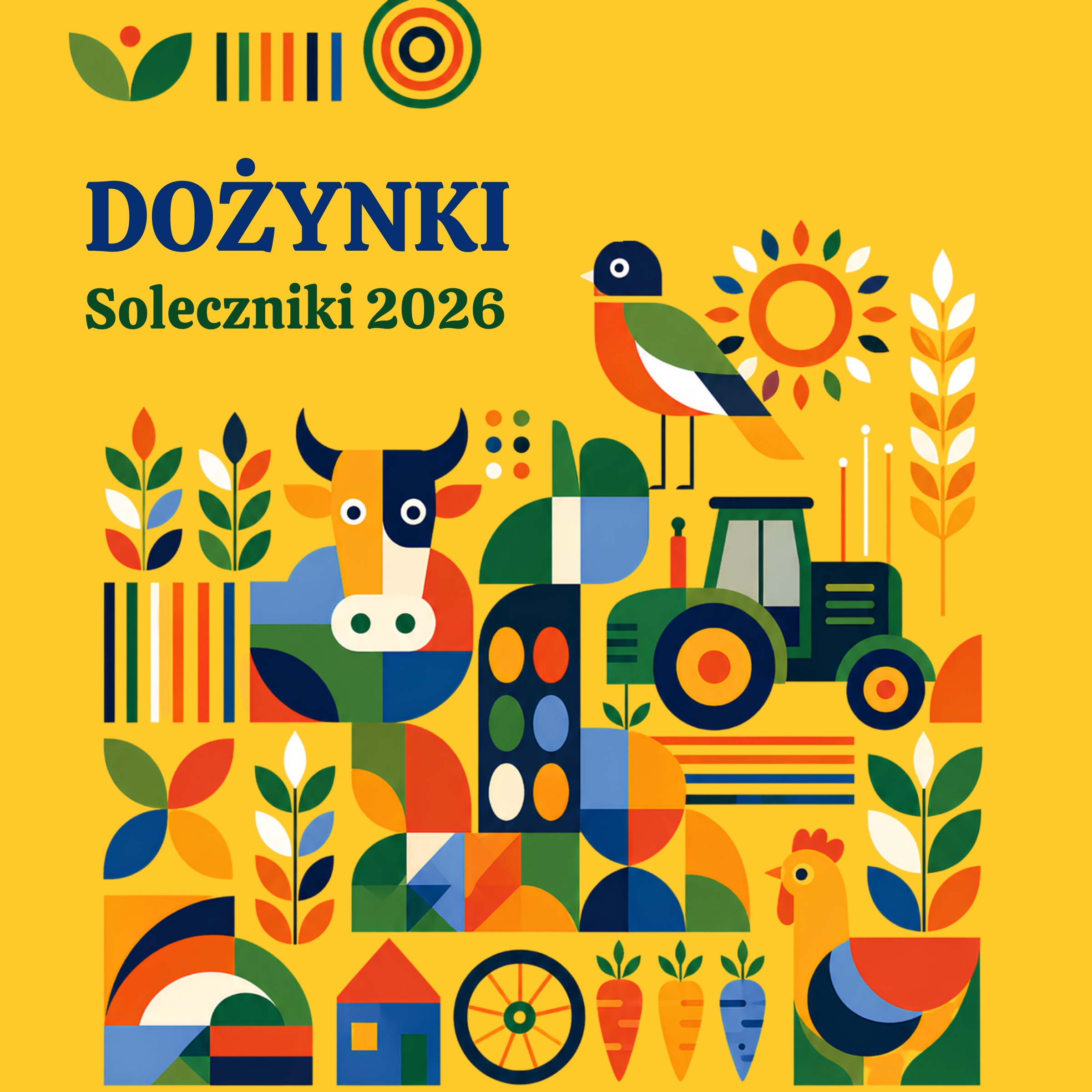 Afisz dożynek w Solecznikach.