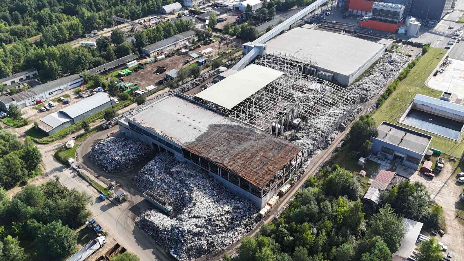 erytorium zakładu MBA przed zwrotem | Fot. VAATC Terytorium zakładu MBA przed zwrotem odpadów.