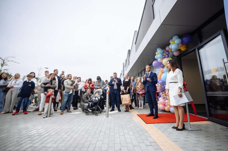 Uroczystość otwarcia żłobka-przedszkola w Bukiszkach.