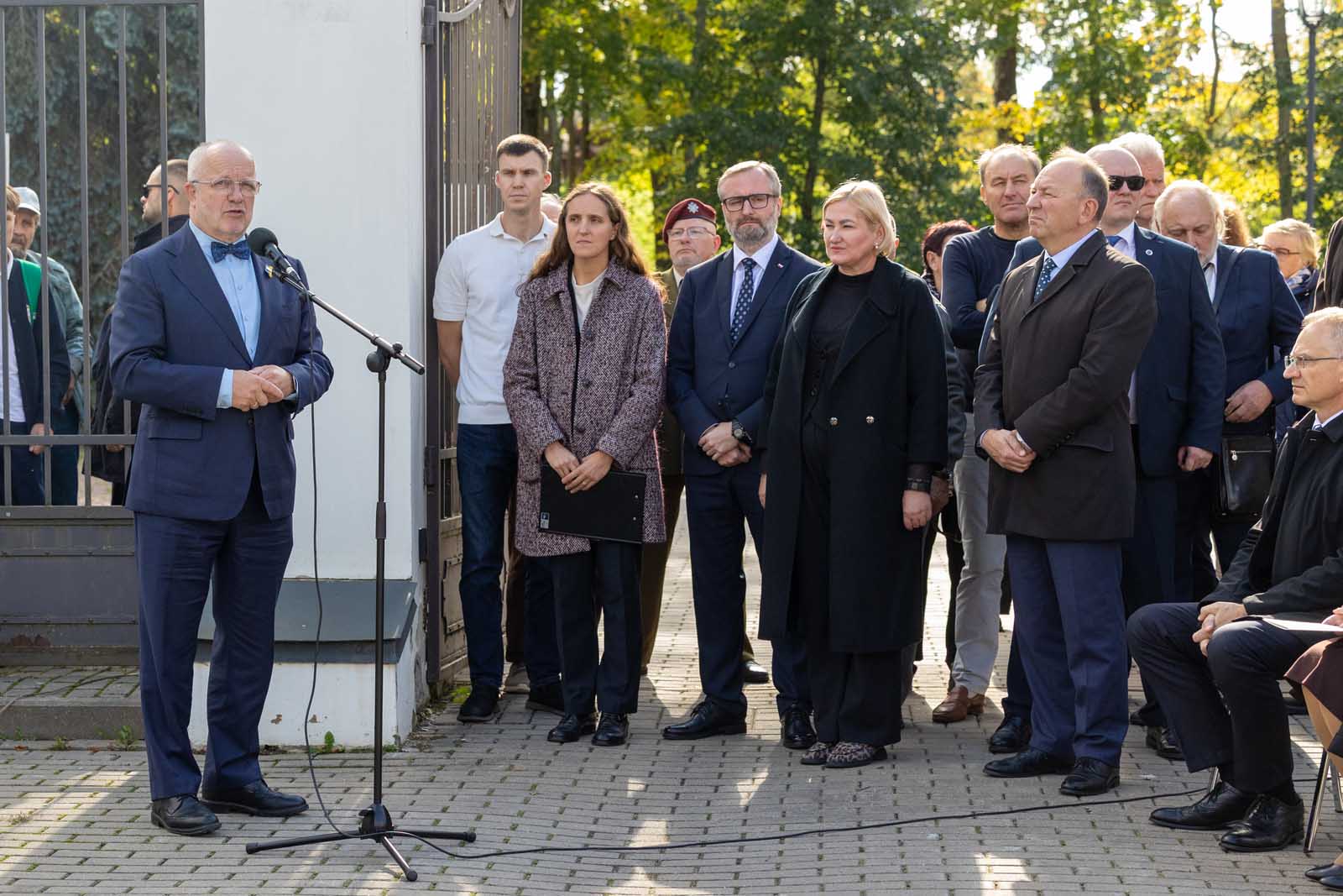 Do uczestników uroczystości przemawiał przewodniczący Sejmu Republiki Litewskiej Juozas Olekas.