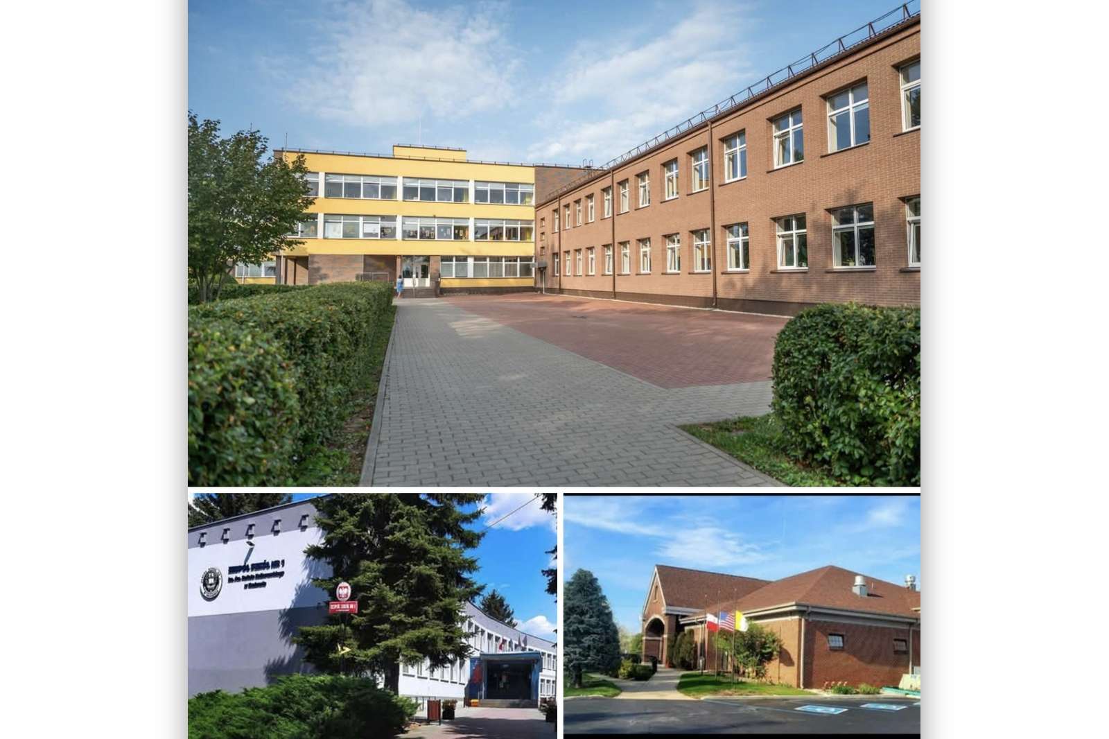 Trzy szkoły biorące udział w transatlantyckim projekcie szkół noszących imię św. Rafała Kalinowskiego.