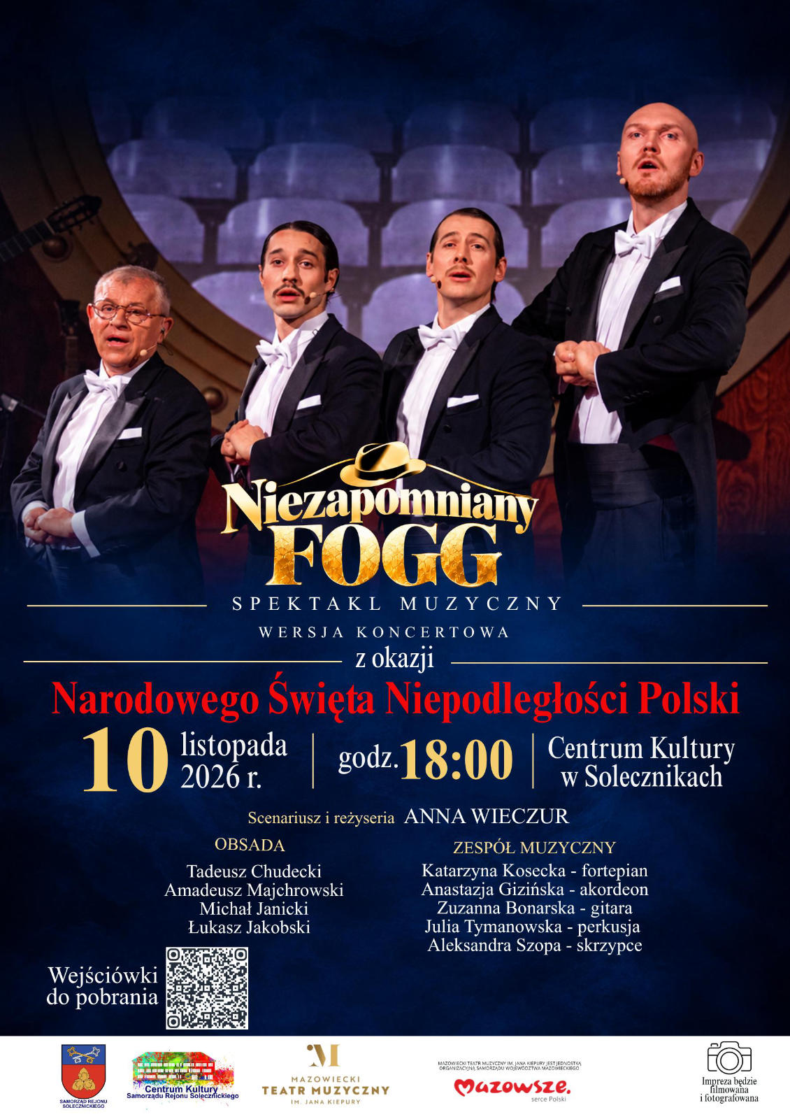 1-10_PORTAL 1 Afisz:„»Niezapomniany Fogg« — spektakl muzyczny” .