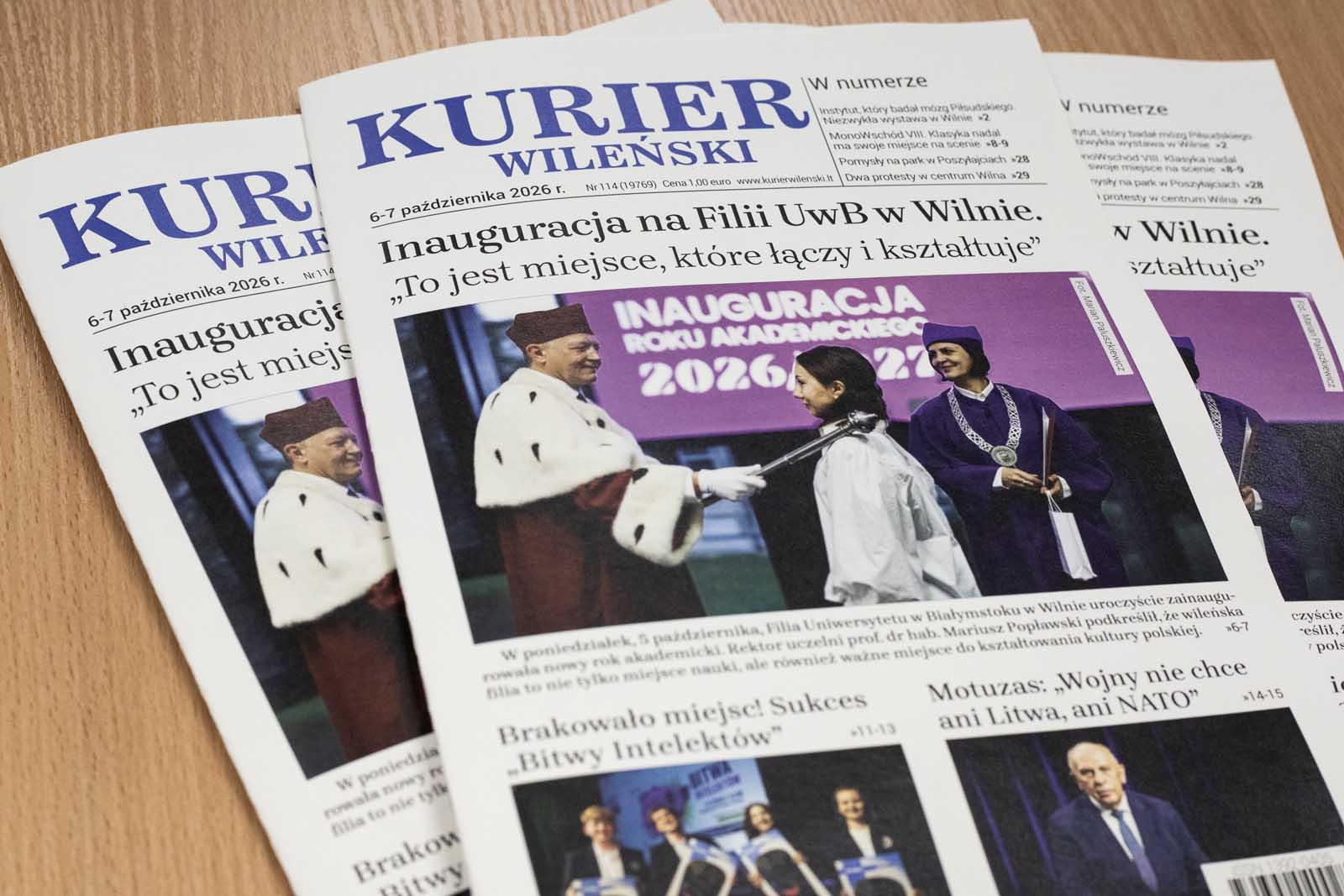Wydanie codzienne dziennika „Kurier Wileński”.