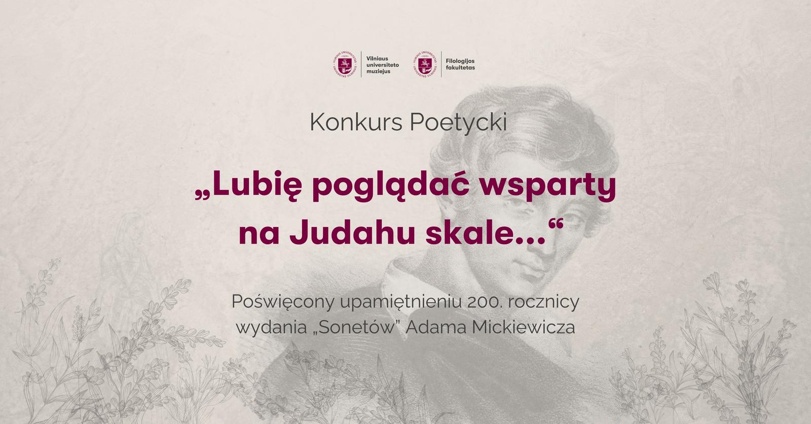 Afisz konkursu poetyckiego.